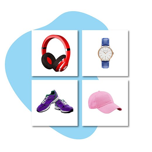clipping path service - headphone, watch, shoe, cap clipping